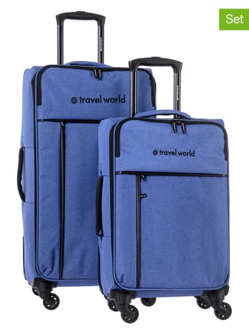 Travel World 2er-Set: Reisetasche in Blau