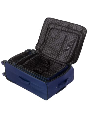Travel World 3tlg. Hardcase-Trolleyset in Dunkelblau