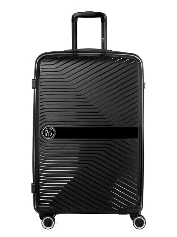 GYL Hardcase-Trolley in Schwarz - (B)42 x (H)66 x (T)26 cm