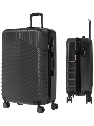 Travel World 3-delige hardcase-trolleyset zwart
