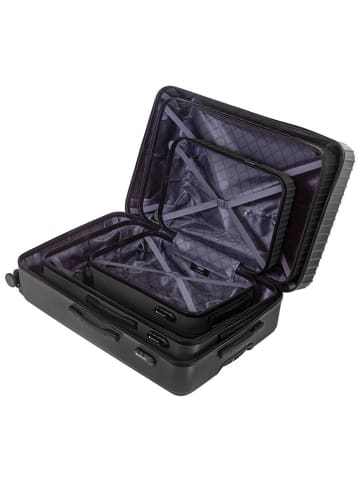 Travel World 3-delige hardcase-trolleyset zwart