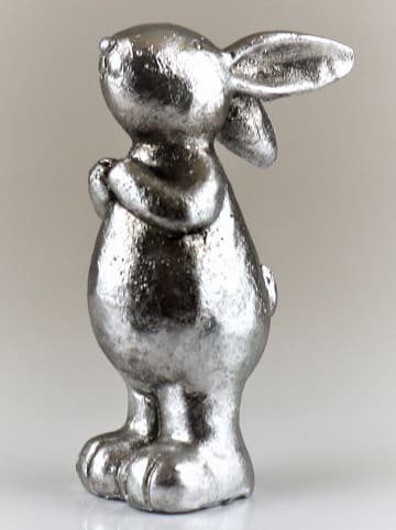 AM Design Figurka dekoracyjna w kolorze srebrnym - 7,2 x 18 x 11,5 cm