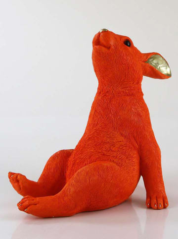 AM Design Dekofigur ''Hase Sternengucker'' in Orange/ Gold - (B)29,5 x (H)26,3 x (T)17 cm