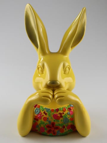 AM Design Figurka dekoracyjna w kolorze żółtym - 14 x 23 x 13 cm