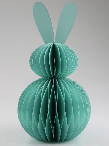 AM Design Dekofigur "Hase" in Türkis - (B)16 x (H)30 x (T)16 cm