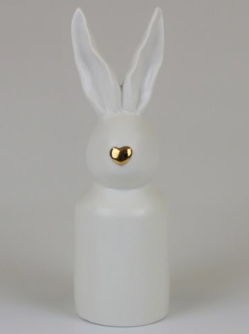AM Design Decoratief figuur "Konijn" wit - (B)8 x (H)24,5 x (D)7,5 cm