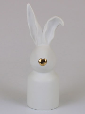 AM Design Dekofigur ''Hase'' in Weiß - (B)7 x (H)19 x (T)6 cm