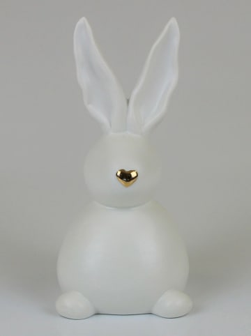 AM Design Dekofigur ''Hase'' in Weiß - (B)11 x (H)21 x (T)10 cm
