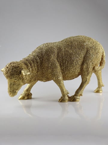 AM Design Decoratief figuur "Schaap" goudkleurig - (B)50 x (H)28 x (D)17,5 cm