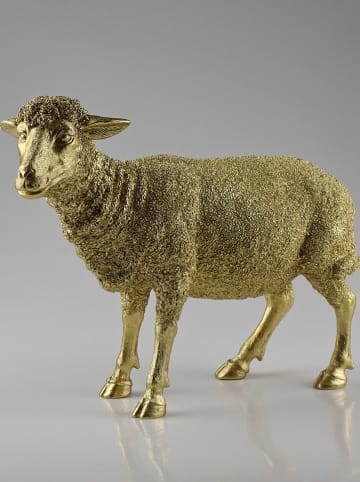 AM Design Dekofigur ''Schaf'' in Gold - (B)33 x (H)24 x (T)11 cm