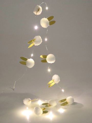 AM Design LED-Lichterkette ''Hase'' in Weiß/ Gold - (L)180 cm
