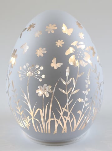 AM Design Lampa dekoracyjna LED w kolorze białym - wys. 13 x Ø 11 cm