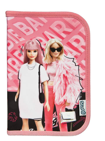 SCOOLI Gefülltes Federmäppchen "Barbie" in Rosa - (B)14 x (H)20 cm
