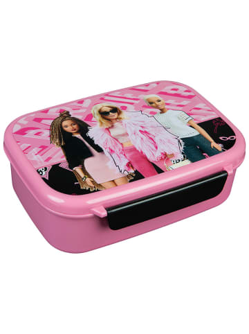 SCOOLI Brotzeitdose "Barbie" in Rosa - (B)18 x (H)13,5 x (T)6 cm