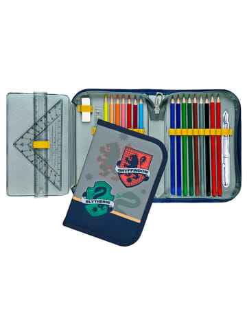 SCOOLI Gefülltes Federmäppchen "Harry Potter" in Grau - (B)14 x (H)20 cm