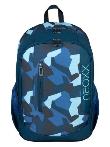 neoxx Rucksack "Flow" in Blau - (B)28 x (H)42,5 x (T)18 cm