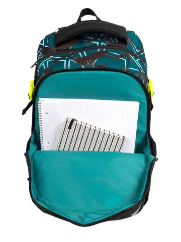 neoxx Rucksack "Active" in Grün/ Schwarz - (L)24 x (B)31 x (H)45,5 cm