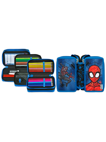 SCOOLI Gefülltes Federmäppchen "Spider-Man" in Blau