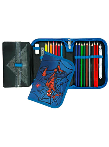 SCOOLI Gefülltes Federmäppchen "Spider-Man" in Blau