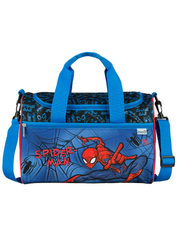 SCOOLI Sporttasche "Spider-Man" in Blau - (L)35 cm - (H)23 cm - (T)15 cm