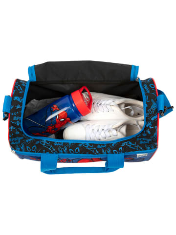 SCOOLI Sporttasche "Spider-Man" in Blau - (L)35 cm - (H)23 cm - (T)15 cm