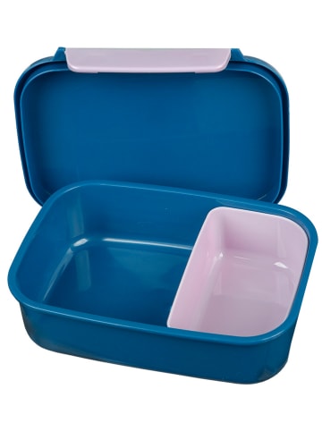 SCOOLI Brotzeitdose "Lilo & Stitch" in Blau - (B)18 x (H)13,5 x (T)6 cm