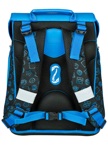 SCOOLI 5tlg. Schulranzen-Set "EasyFit Super Mario" in Blau