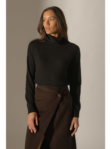 Perfect Cashmere Kaschmir-Rollkragenpullover "Nethan" in Schwarz