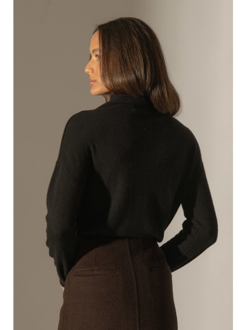 Perfect Cashmere Kasjmieren coltrui "Nethan" zwart