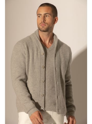 Perfect Cashmere Kasjmieren vest "Gilmour" grijs