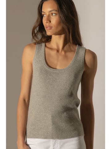 Perfect Cashmere Kasjmieren top "Vanesia" grijs