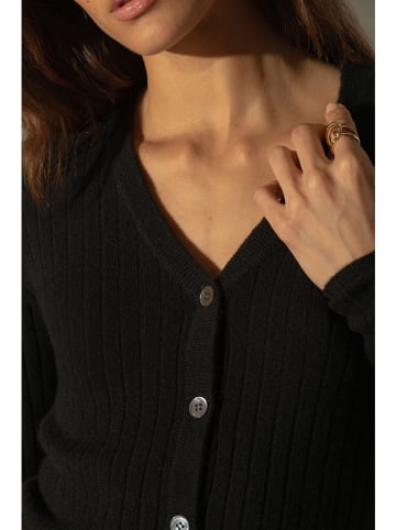 Perfect Cashmere Kaschmir-Cardigan "Livia" in Schwarz