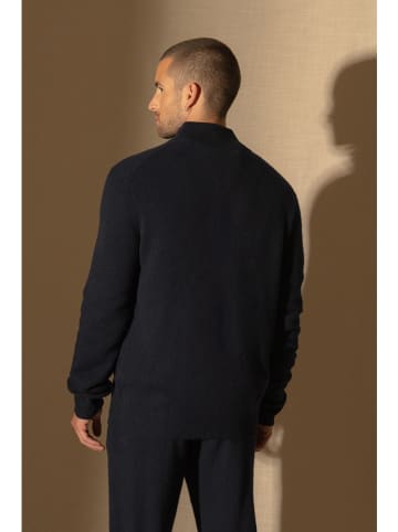 Perfect Cashmere Kaszmirowy kardigan "Leo" w kolorze granatowym