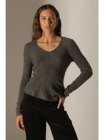 Perfect Cashmere Kaszmirowy sweter "Salome" w kolorze antracytowym