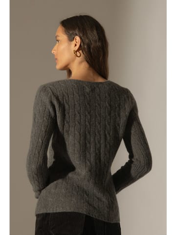 Perfect Cashmere Kaszmirowy sweter "Salome" w kolorze antracytowym