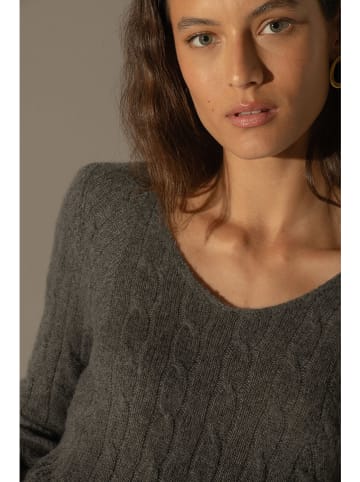 Perfect Cashmere Kaschmir-Pullover "Salome" in Anthrazit
