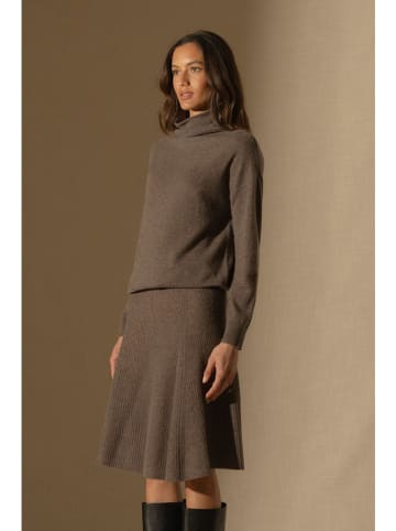 Perfect Cashmere Kaschmir-Rock "Shaw" in Braun