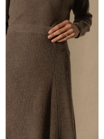 Perfect Cashmere Kaszmirowa spódnica "Shaw" w kolorze brązowym