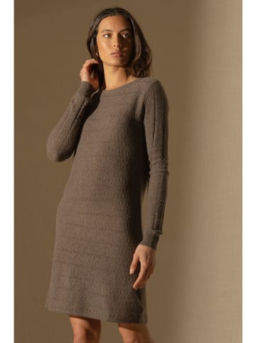 Perfect Cashmere Kaschmir-Kleid "Lola" in Braun
