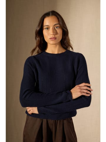 Perfect Cashmere Kaszmirowy sweter "Corva" w kolorze granatowym