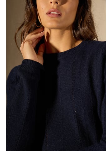 Perfect Cashmere Kaszmirowy sweter "Corva" w kolorze granatowym