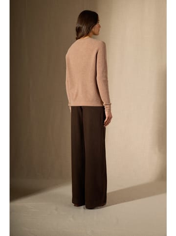 Perfect Cashmere Kaschmir-Pullover "Liora" in Hellbraun