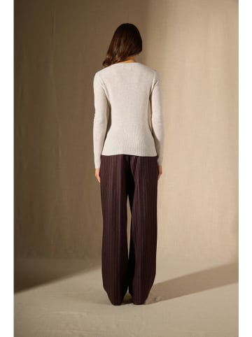 Perfect Cashmere Kaszmirowy sweter "Selene" w kolorze kremowym