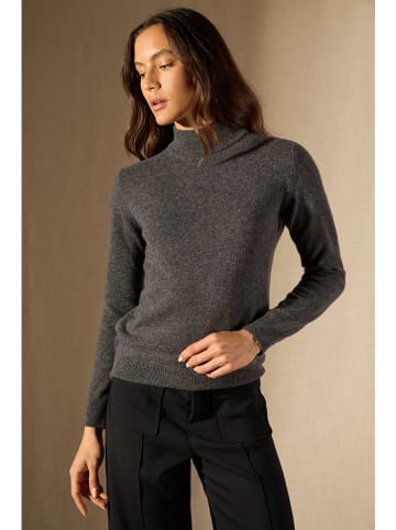 Perfect Cashmere Kaschmir-Pullover "Evelina" in Anthrazit
