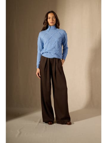 Perfect Cashmere Kaschmir-Pullover "Selania" in Hellblau