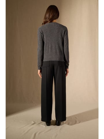 Perfect Cashmere Kasjmieren vest "Leora" antraciet