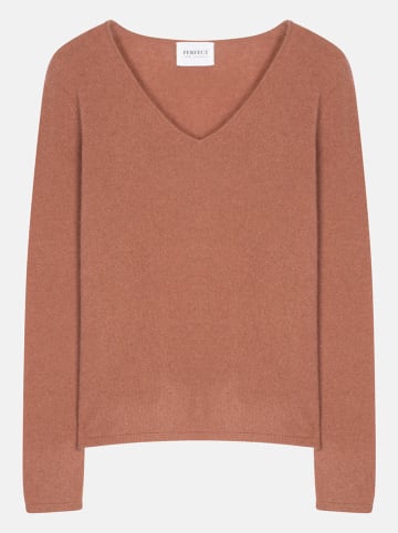 Perfect Cashmere Kaschmir-Pullover "Shannon" in Rostrot
