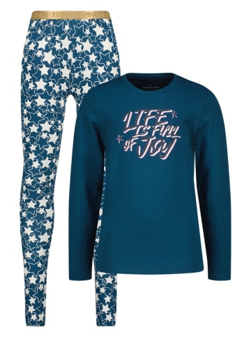 Vingino Pyjama in Blau/ Weiß