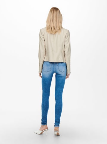 ONLY Kunstlederjacke in Beige