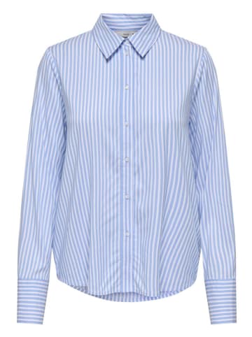 ONLY Blouse lichtblauw/wit